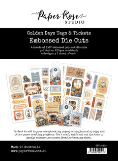 Golden Days Tags & Tickets Embossed Die Cuts 35335-1