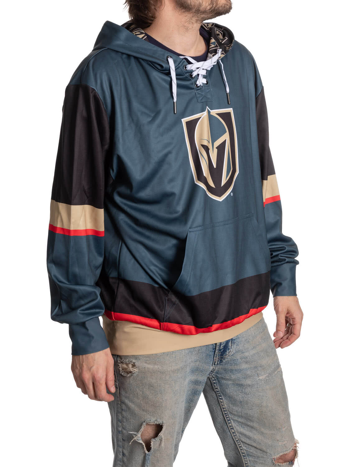 Sudadera con cordones de hockey de los Vegas Golden Knights