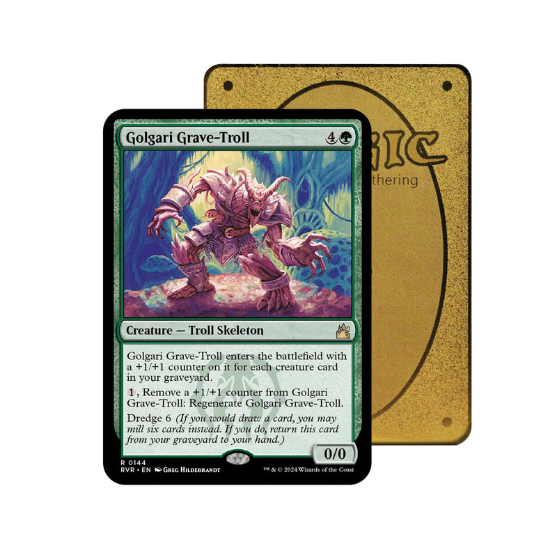 Golgari Grave‑Troll Metal Orica Card-1