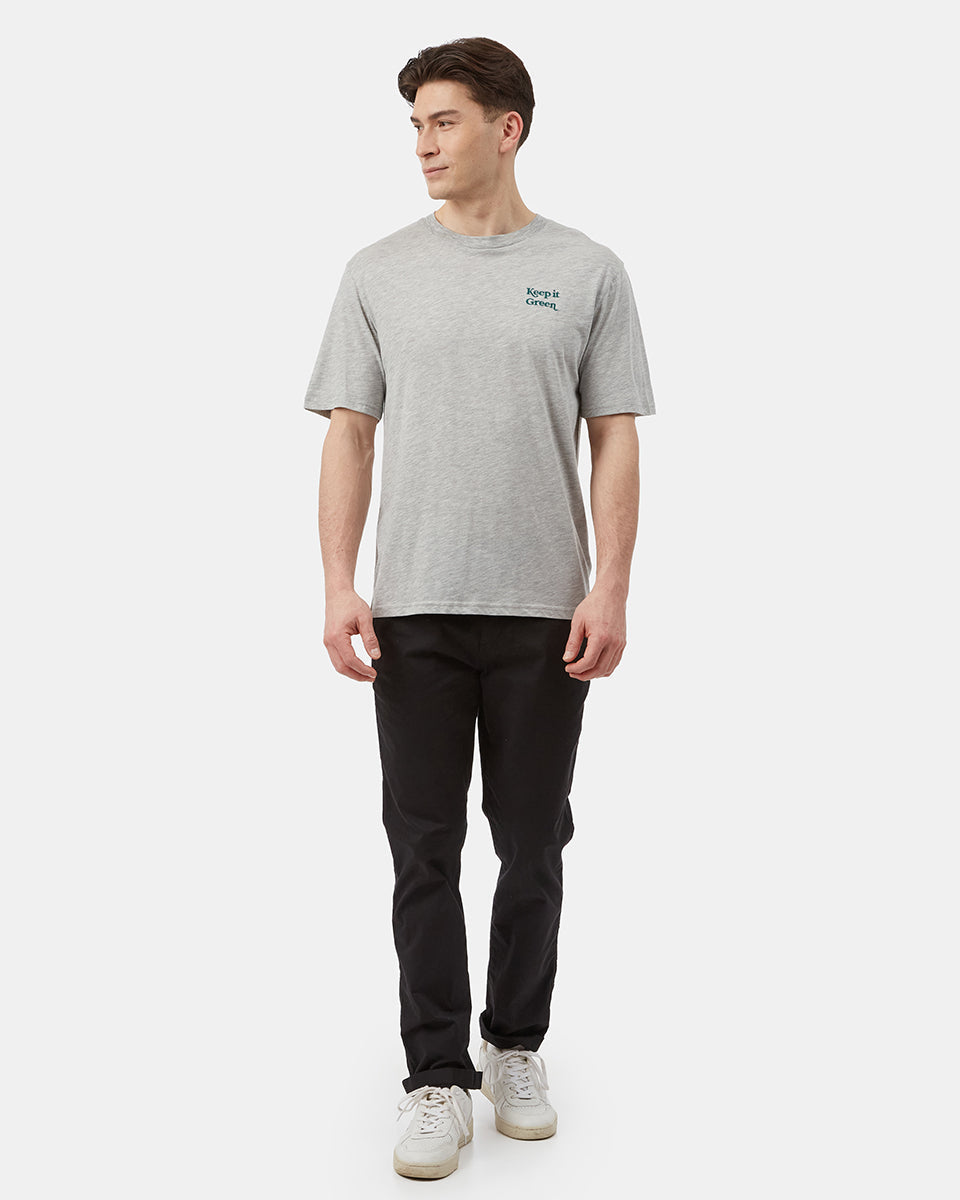 Keep It Green Embroidery T-Shirt-1