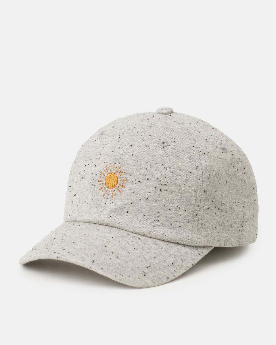 Sun Embroidery Fleck Jersey Peak Hat-2