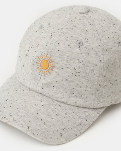 Sun Embroidery Fleck Jersey Peak Hat-3