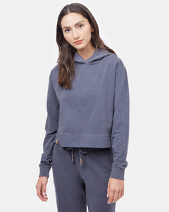 French Terry Cropped Hoodie-2