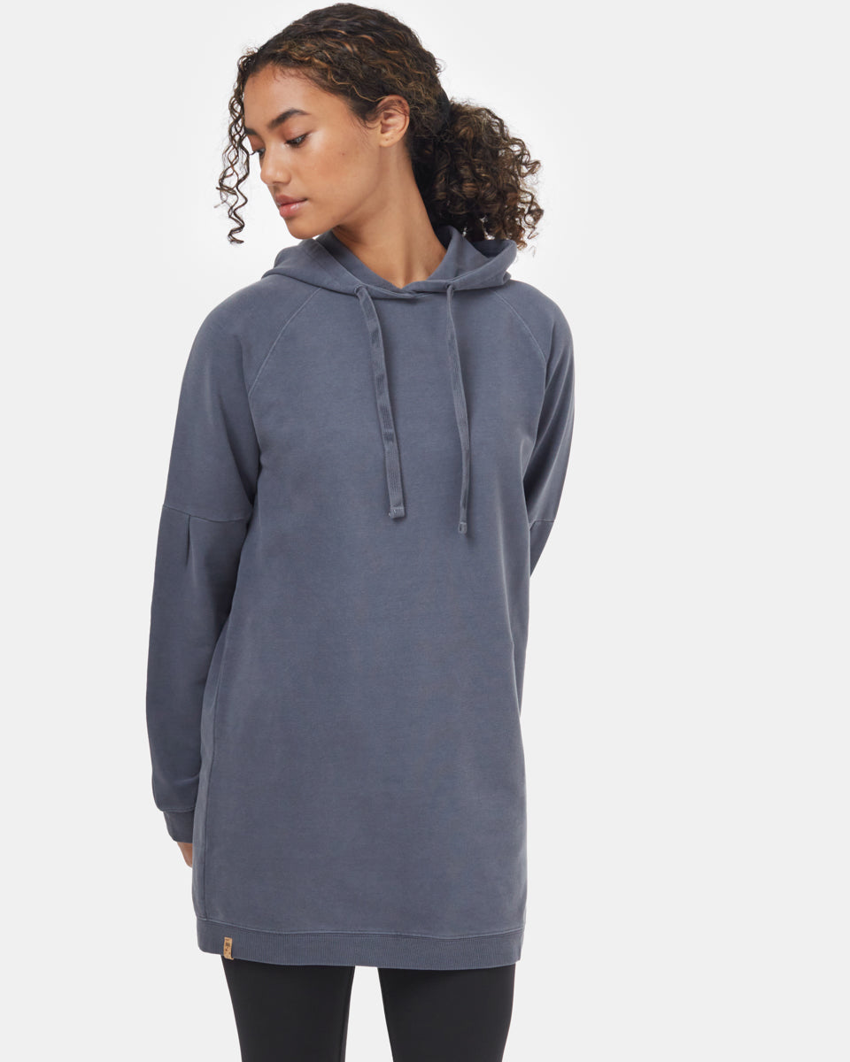 Oversized French Terry Hoodie Dress-2