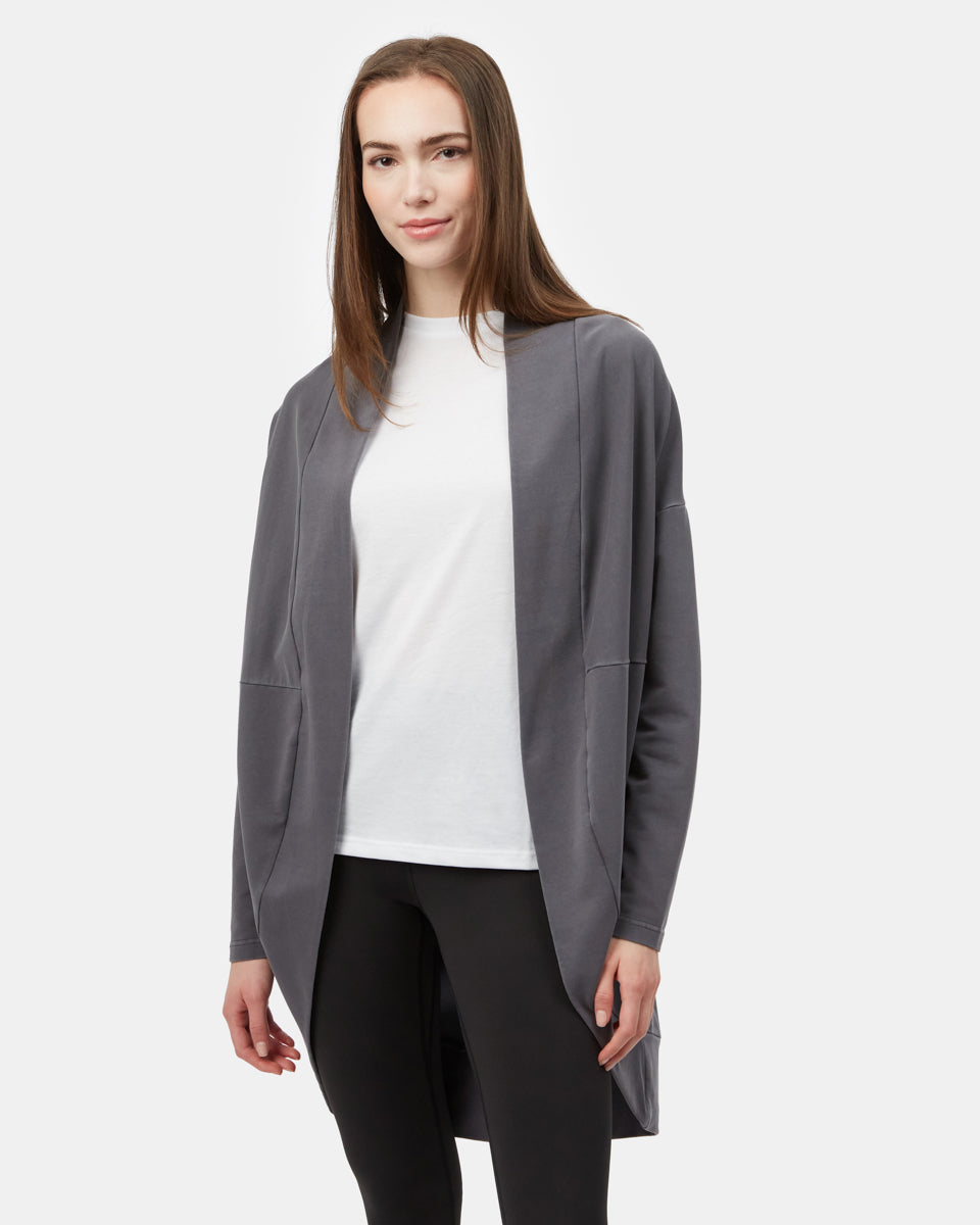French Terry Cocoon Cardigan-2