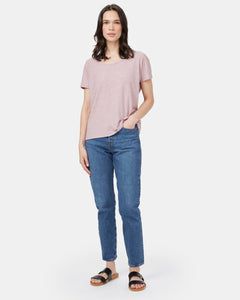 Ribbed Scoop Neck T-Shirt-1