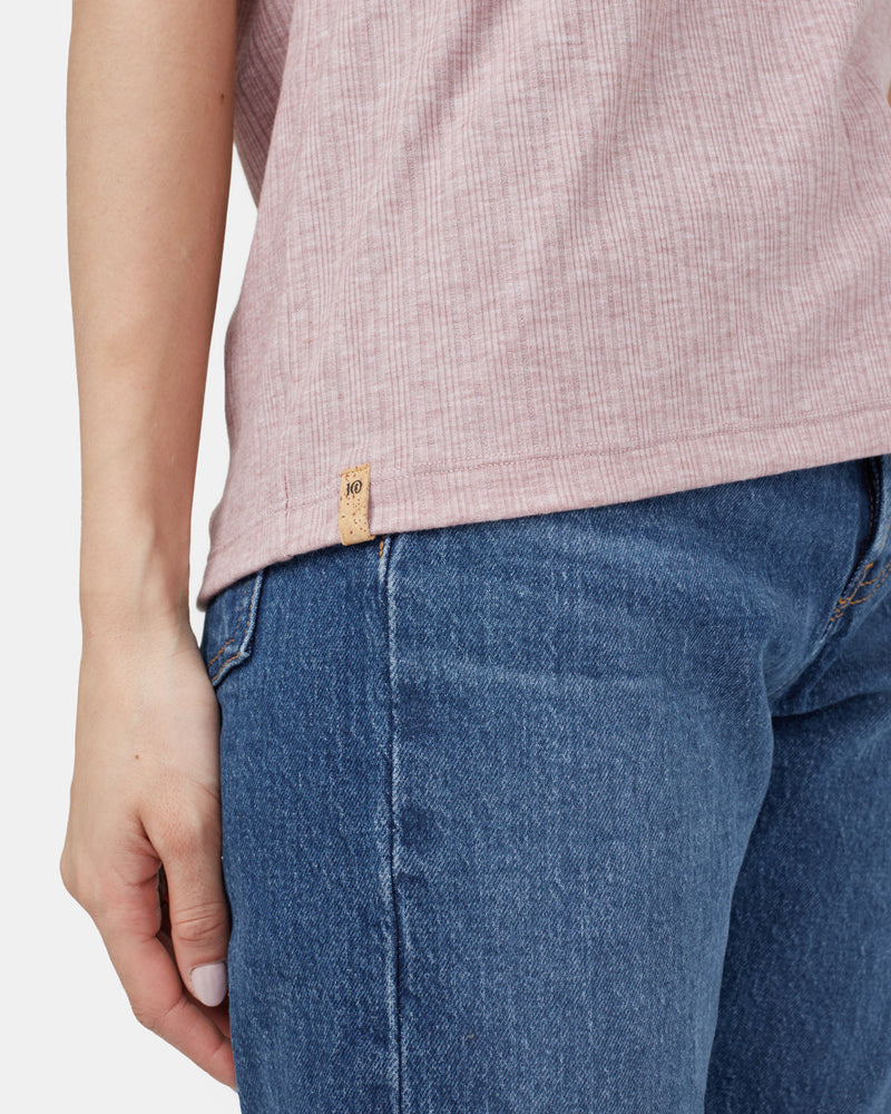 Ribbed Scoop Neck T-Shirt-4
