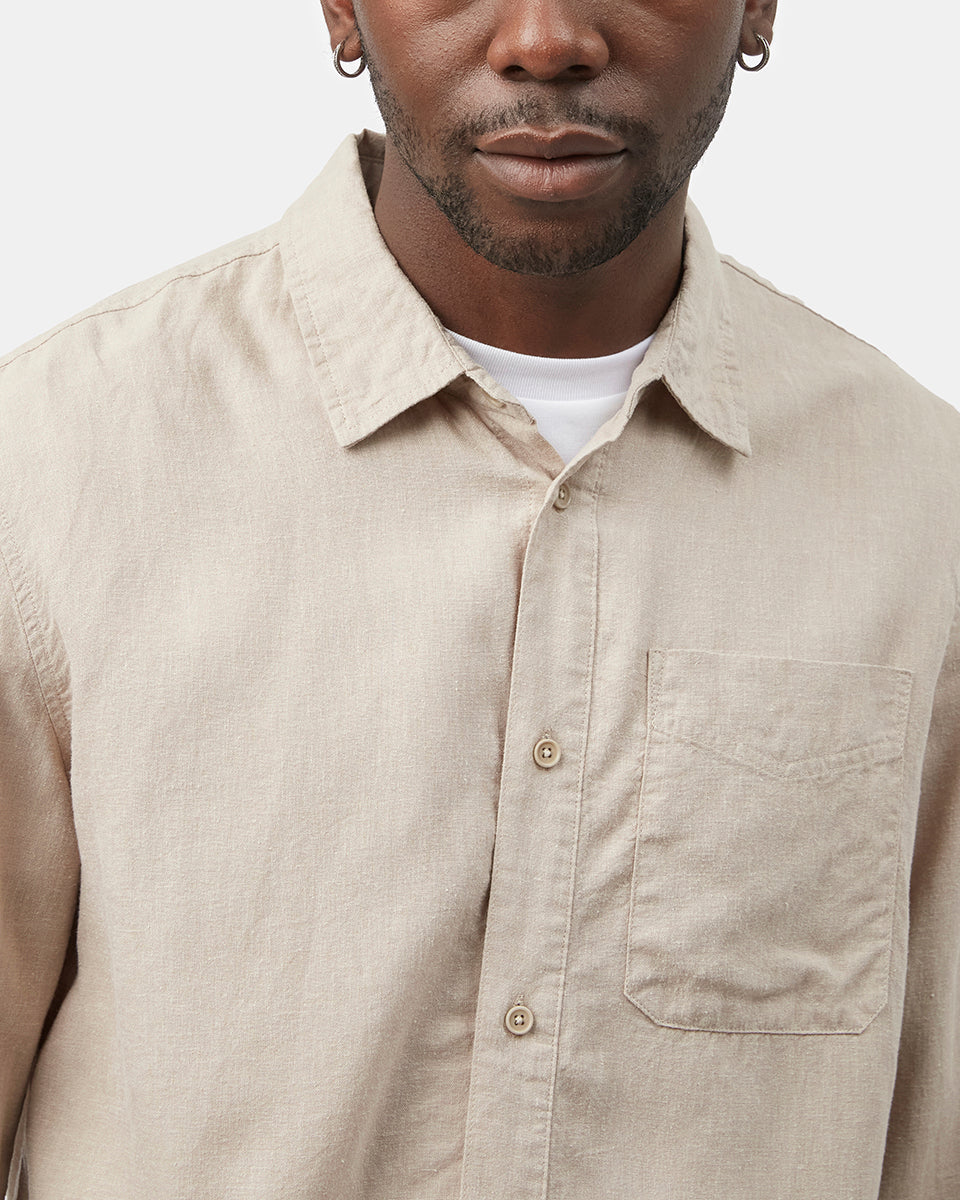 Hemp Button Front Shirt-4
