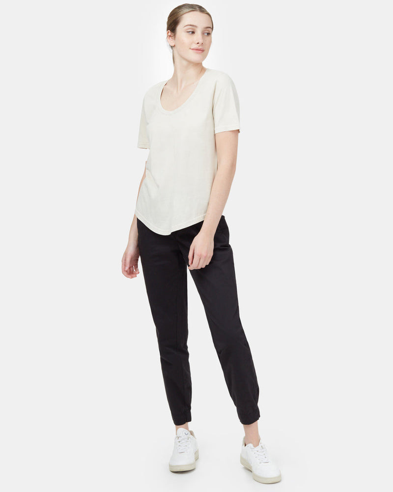 Natural Dye V-Neck T-Shirt-2