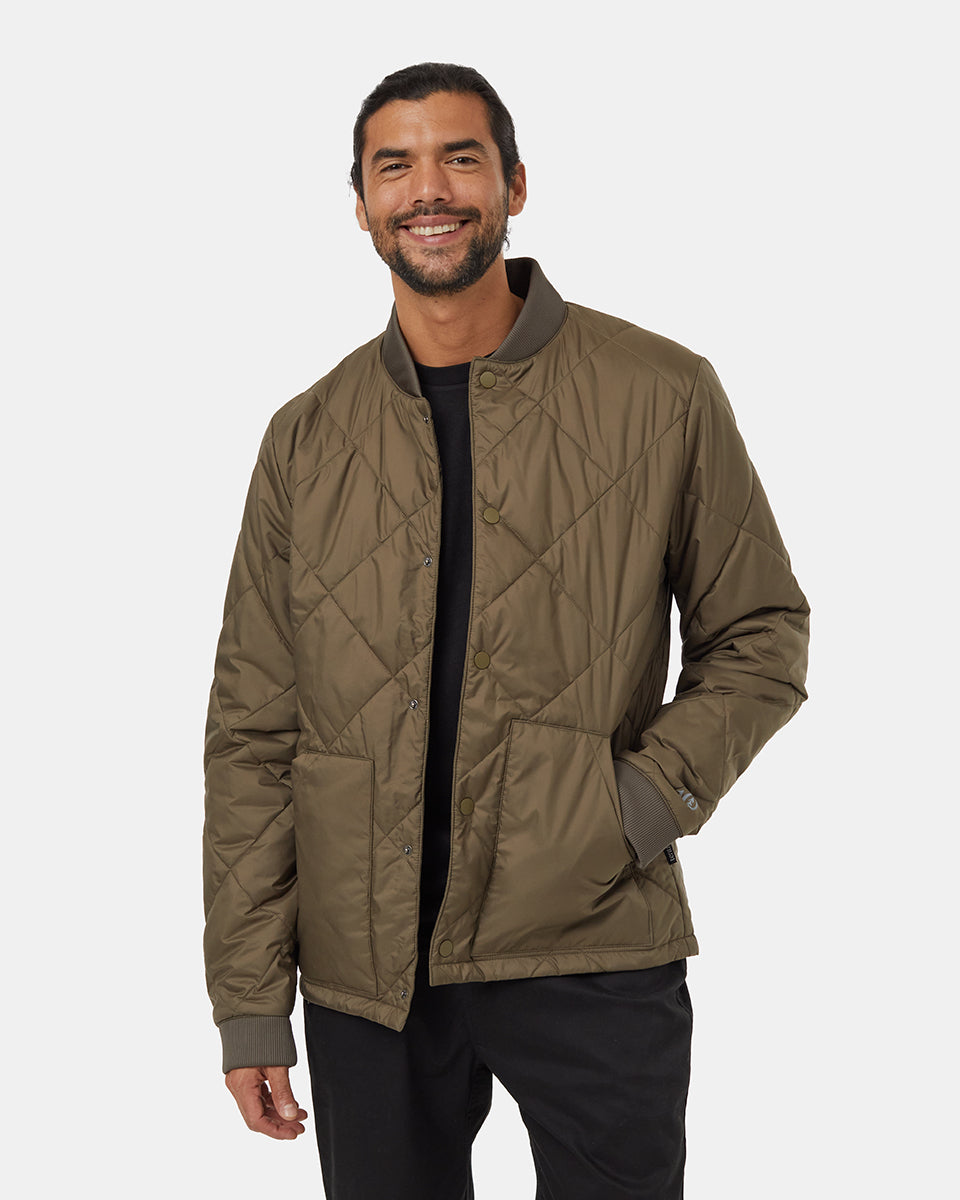 Diamond Padded Bomber Jacket-1