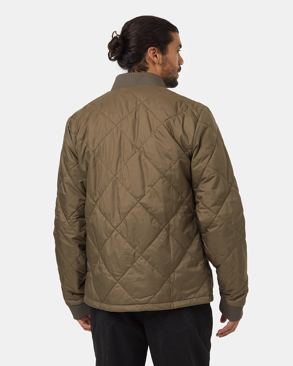 Diamond Padded Bomber Jacket-2