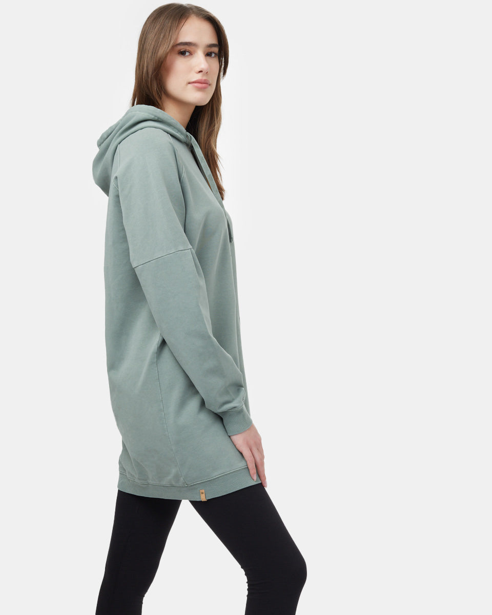 Oversized French Terry Hoodie Dress-2