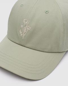 Flower Embroidery Peak Hat-2