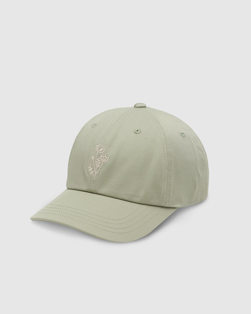 Flower Embroidery Peak Hat-1