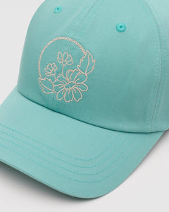 Daisy Embroidery Peak Hat-2