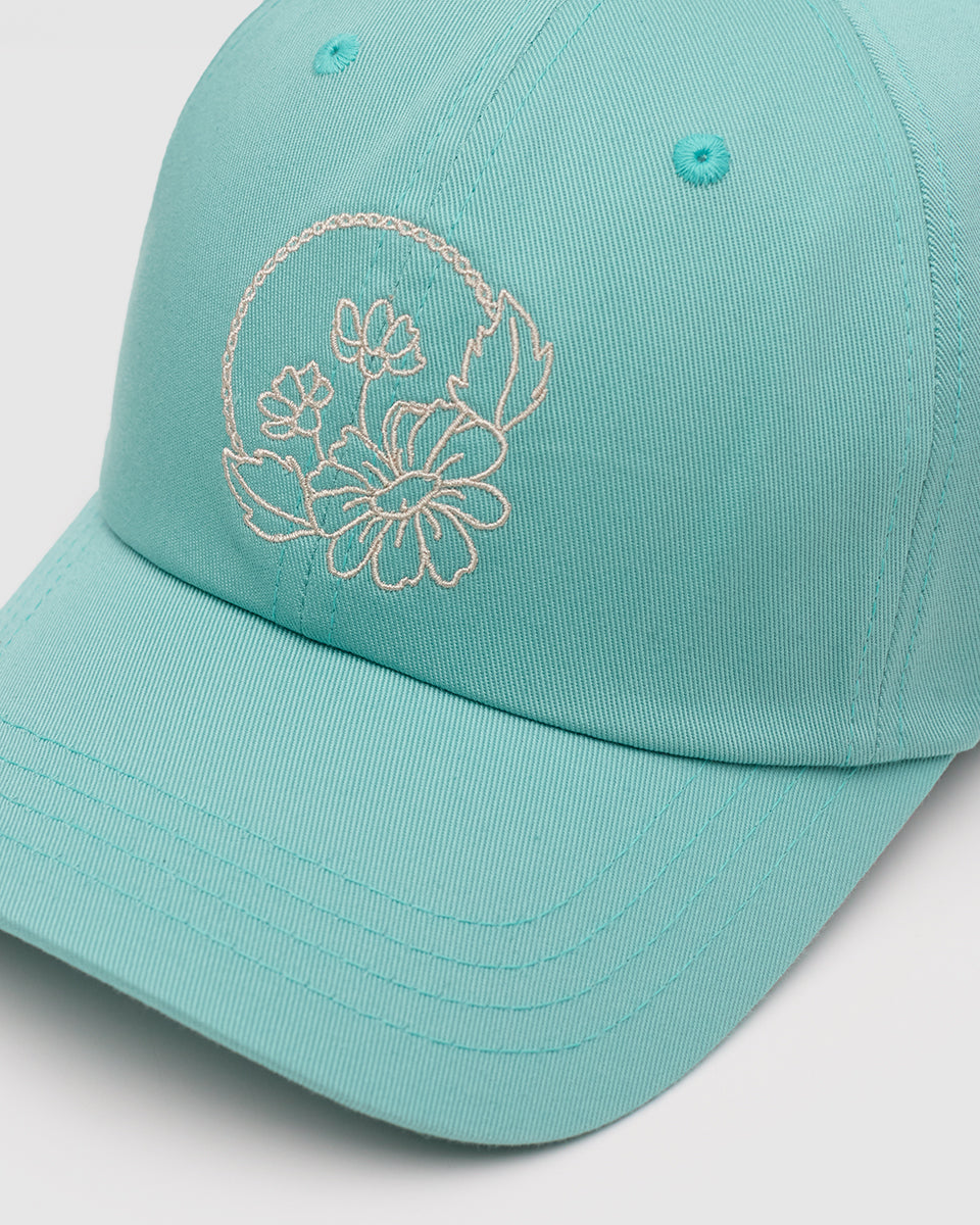 Daisy Embroidery Peak Hat-2