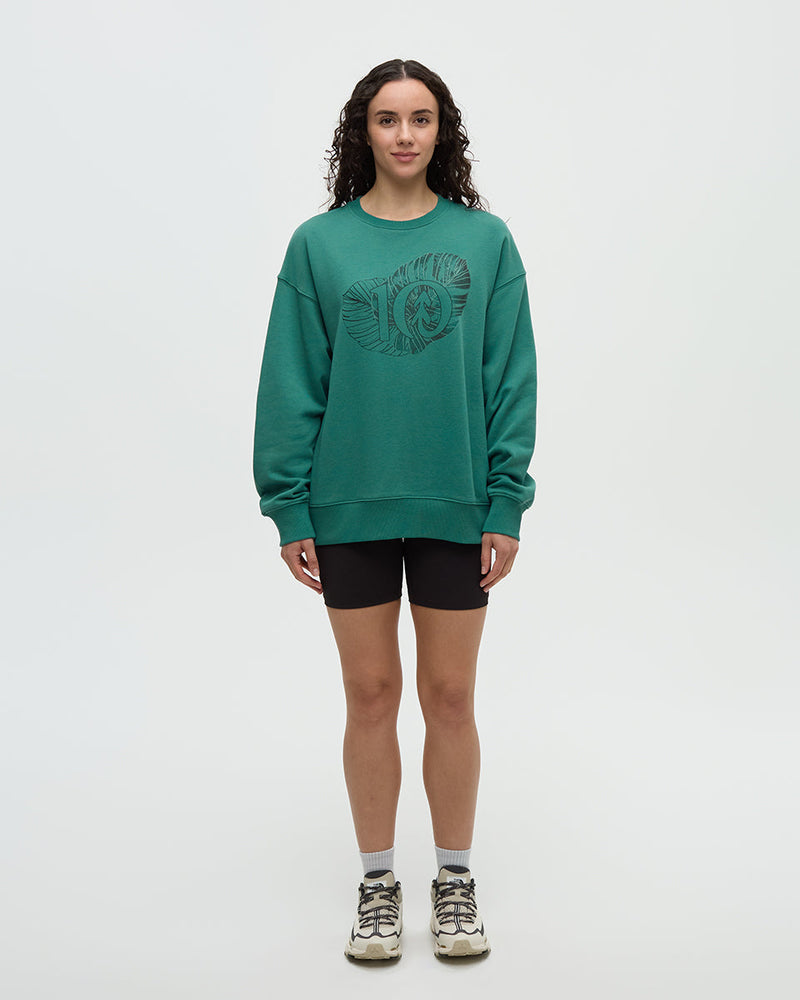 Amazon Greenery Relaxed Logo Crew-2