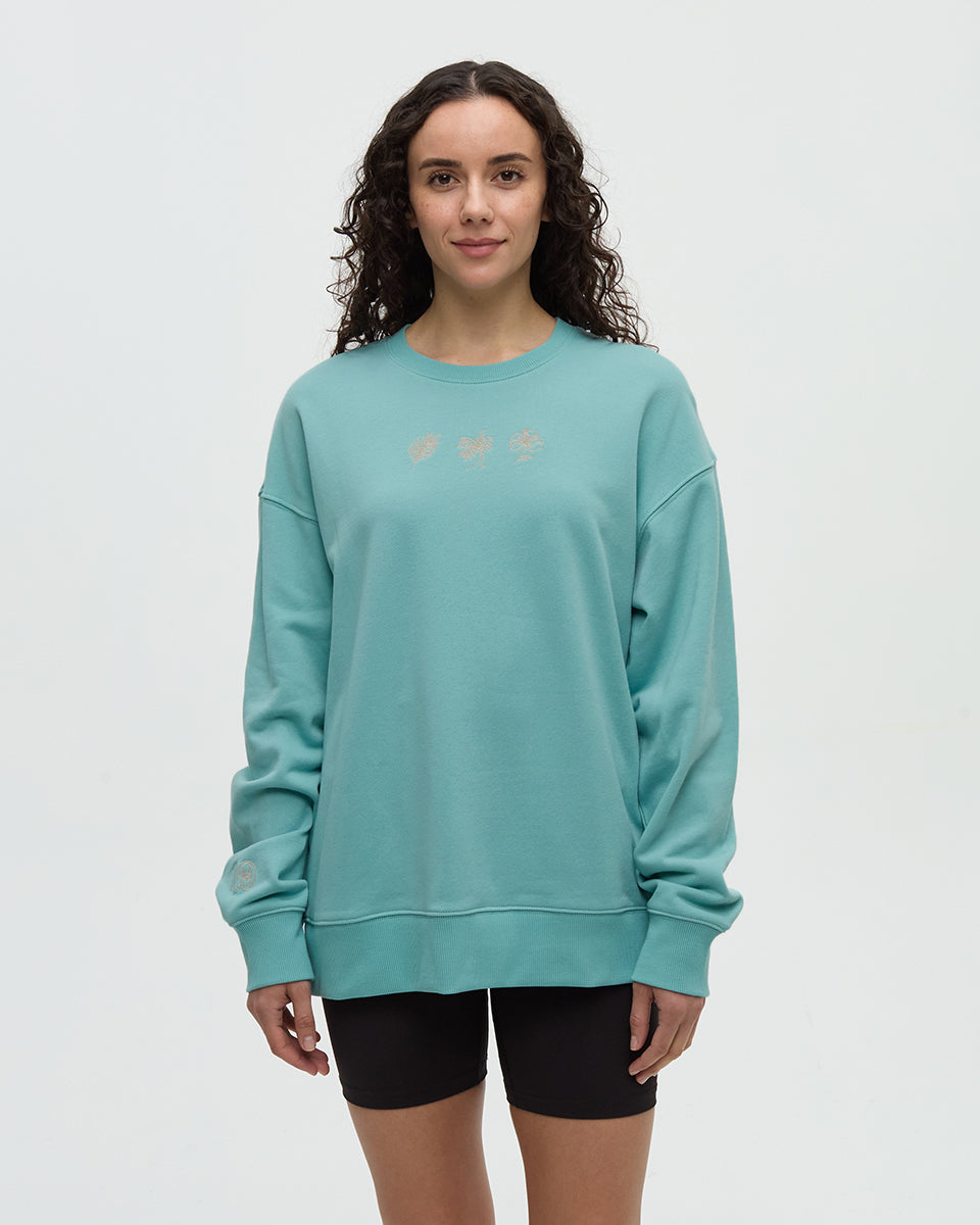 Haiti Embroidery Relaxed Crew-1