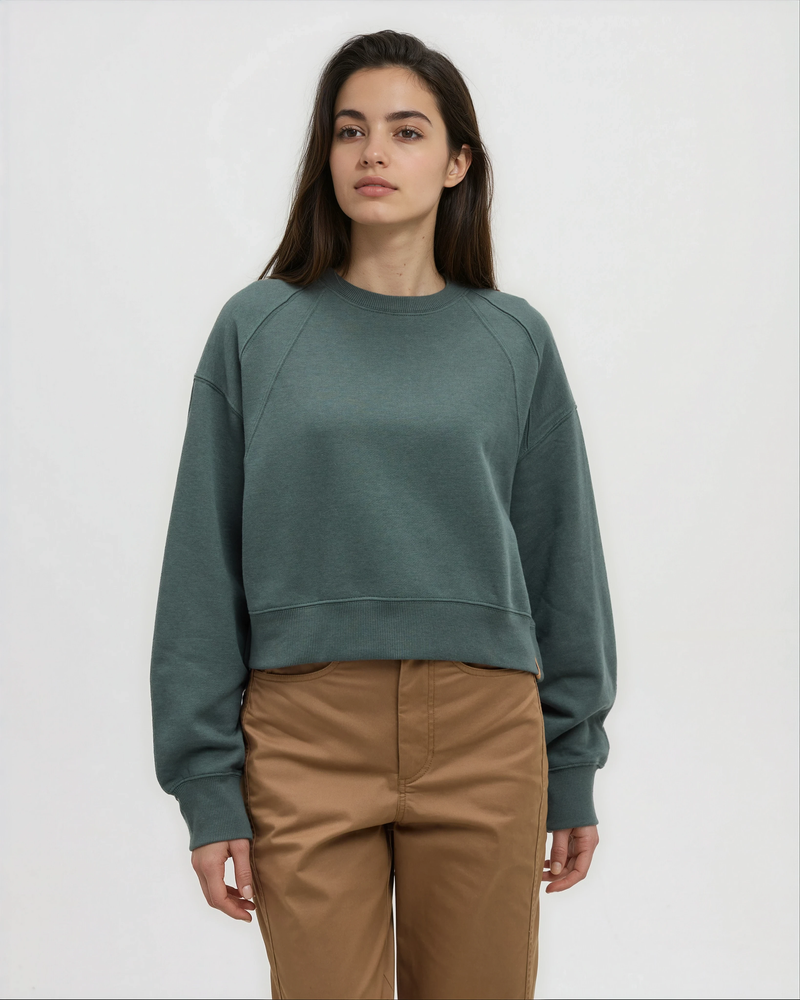 Bluffs Cropped Crew-2