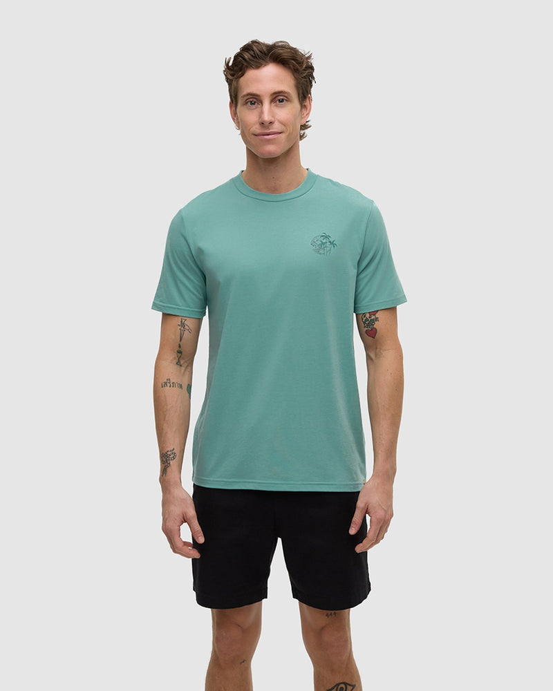 Haiti Palm Overlay T-Shirt-3