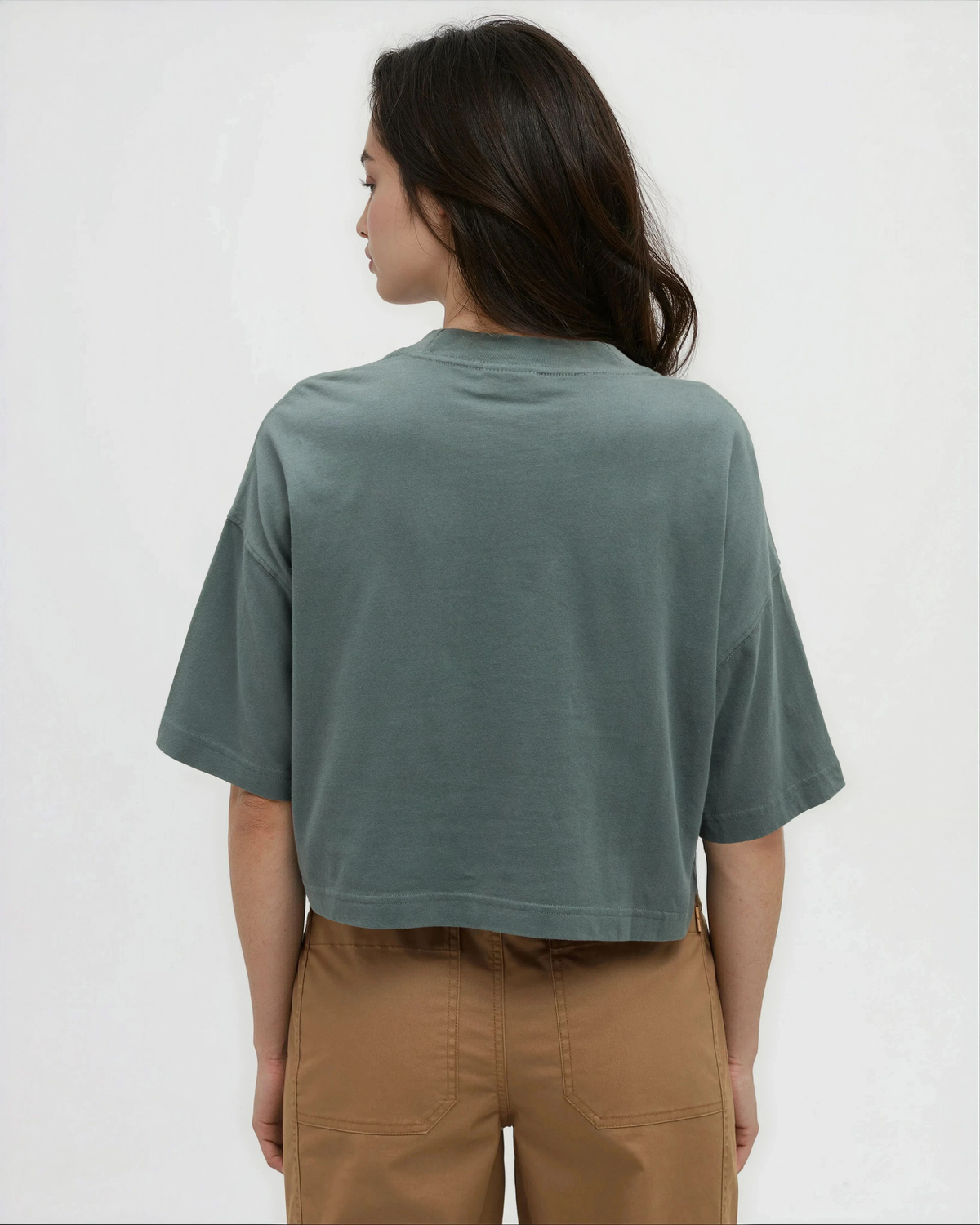 Parks Landscape Oversized Crop T-Shirt-2