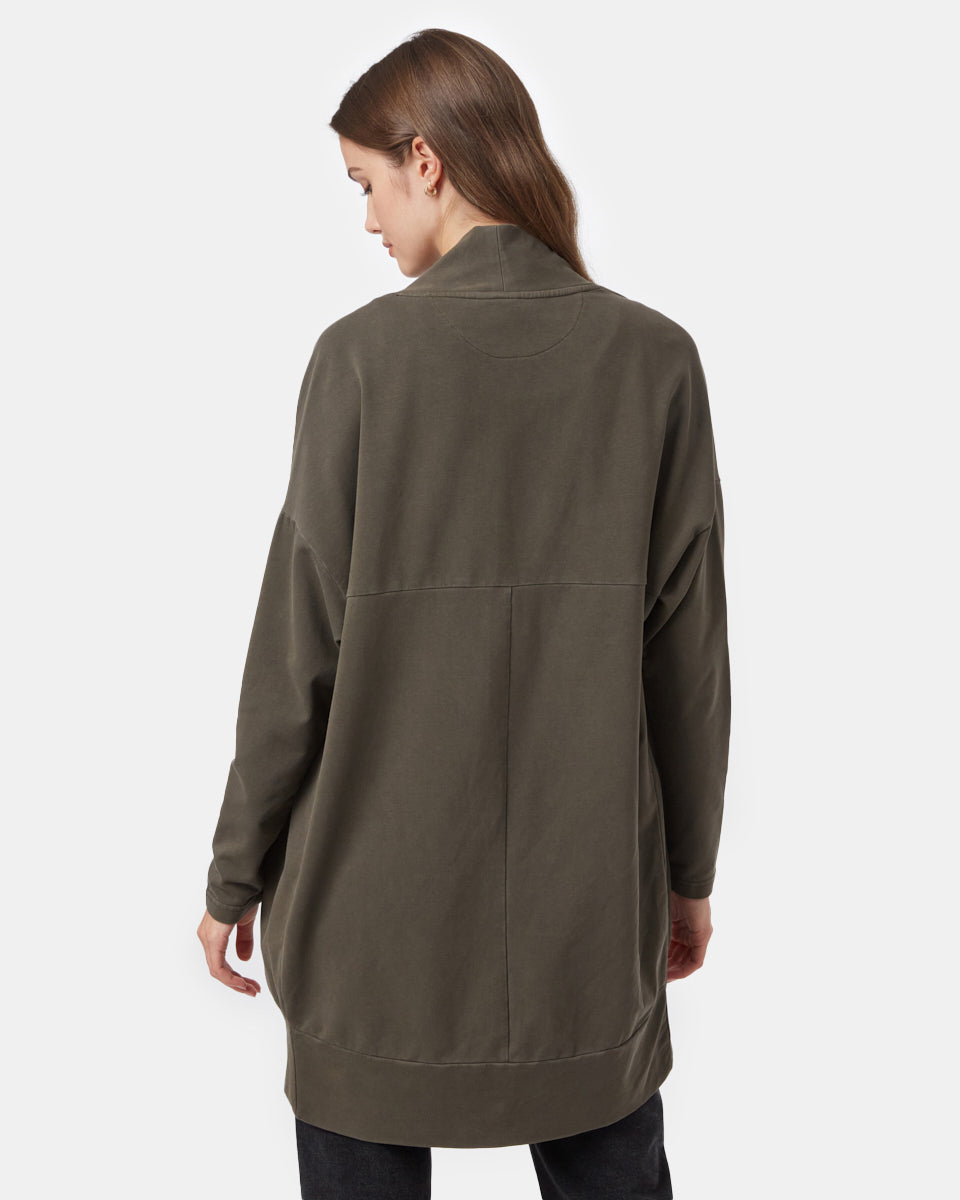 French Terry Cocoon Cardigan-3