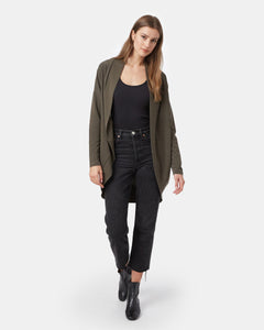 French Terry Cocoon Cardigan-2
