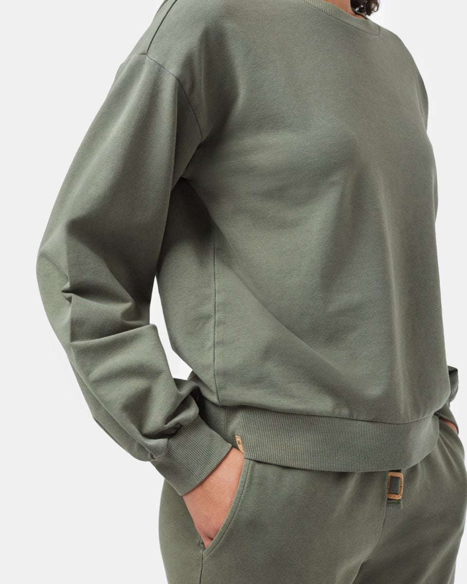French Terry Balloon Sleeve Crew-2