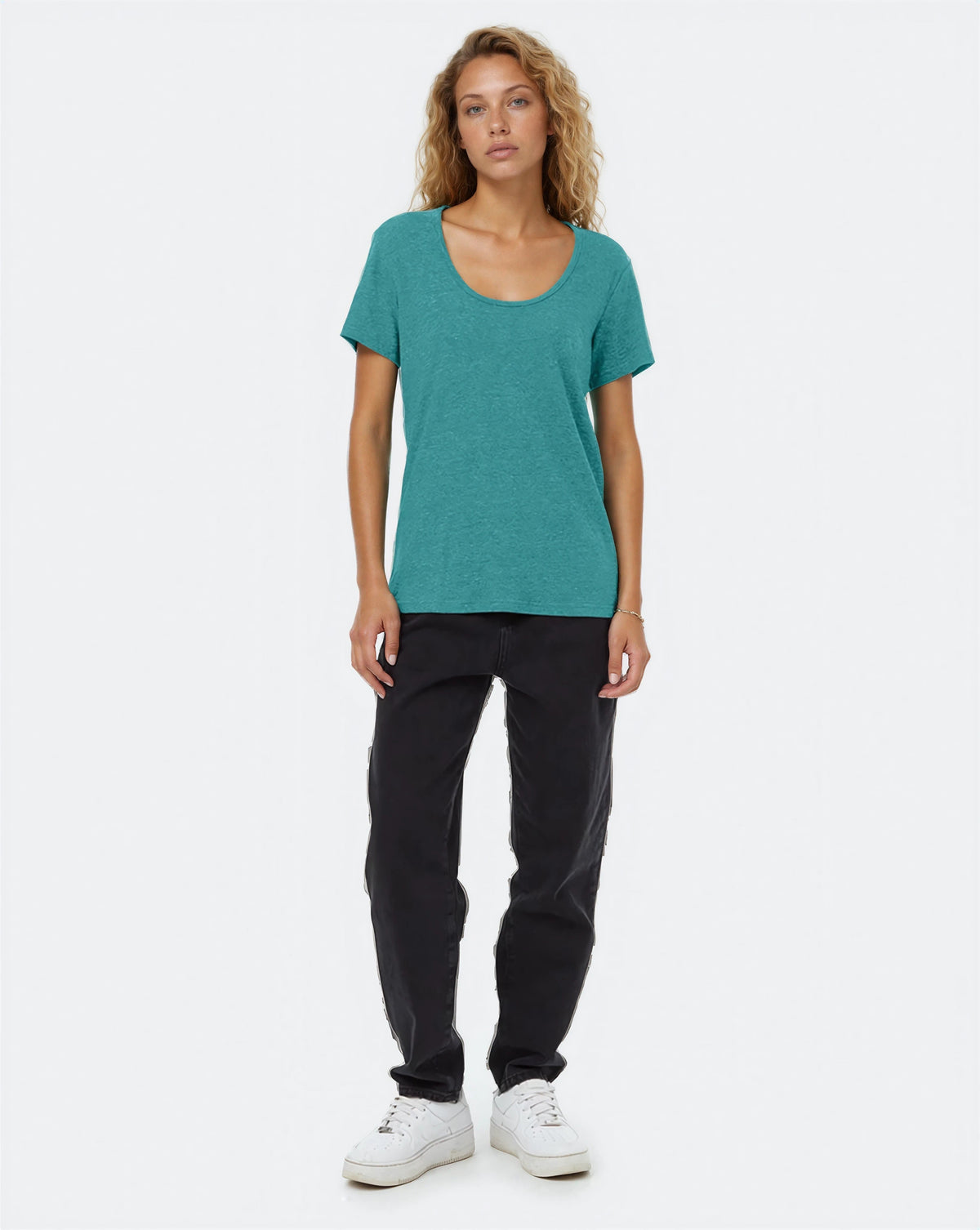 Hemp Scoop Neck T-Shirt-2