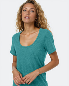 Hemp Scoop Neck T-Shirt-3