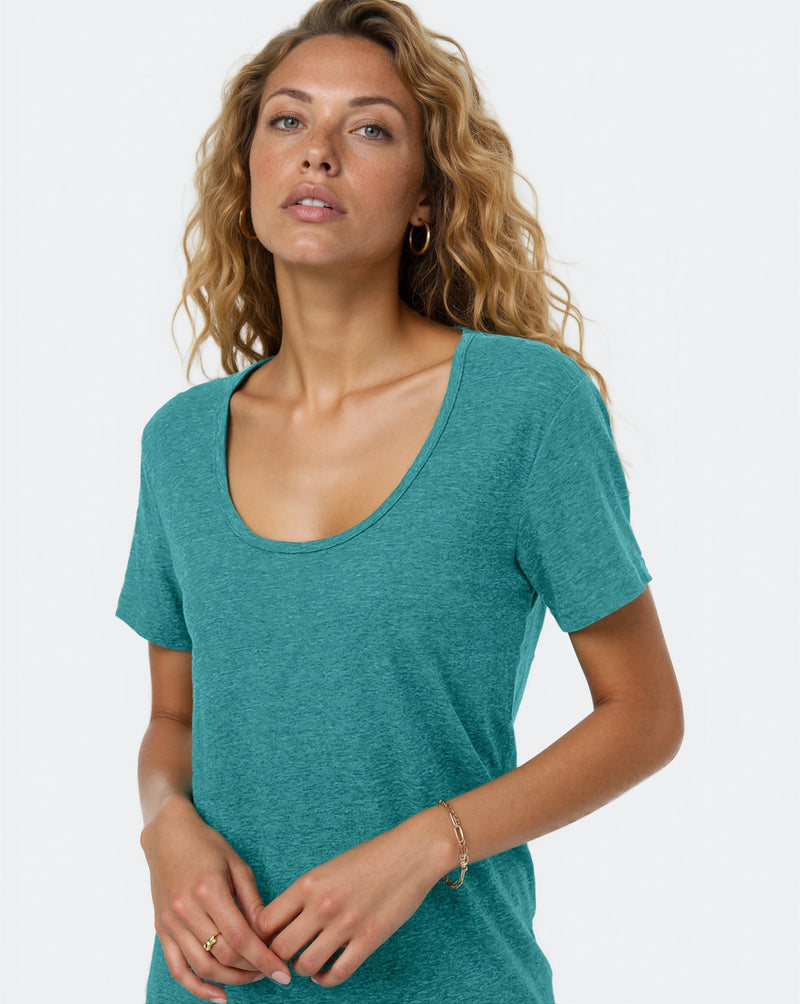 Hemp Scoop Neck T-Shirt-3