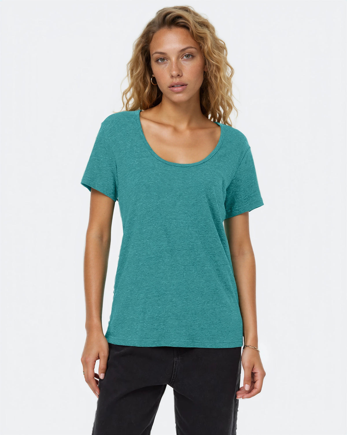Hemp Scoop Neck T-Shirt-1
