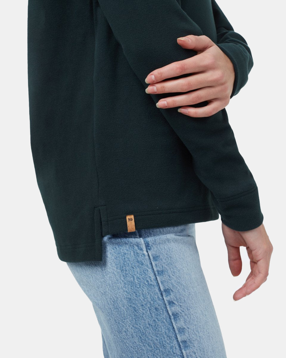 Luxe V-Neck Fleece-4