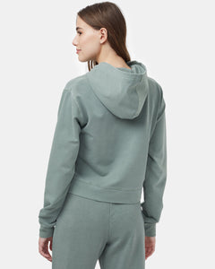 French Terry Cropped Hoodie-2