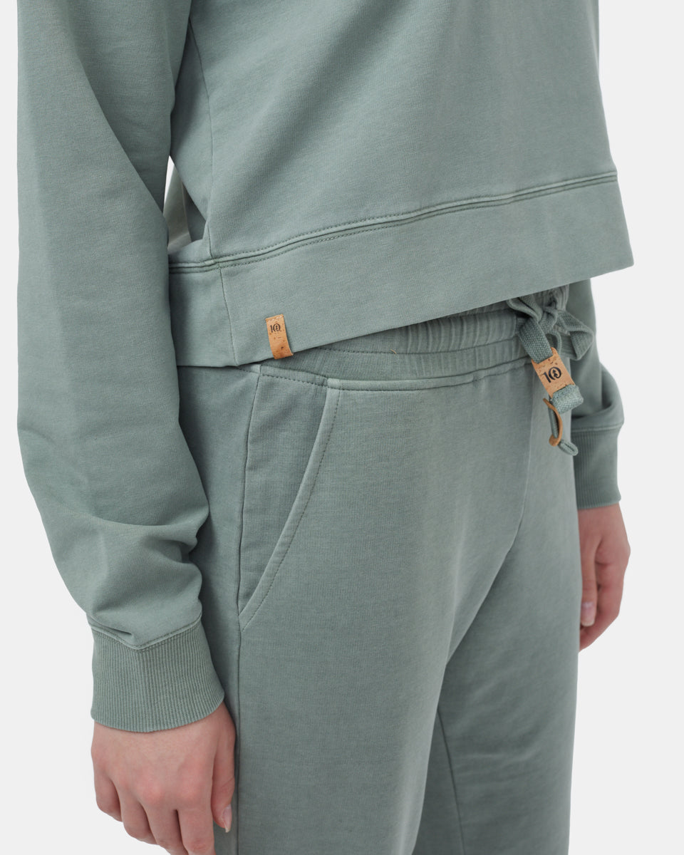 French Terry Cropped Hoodie-3
