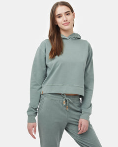 French Terry Cropped Hoodie-1