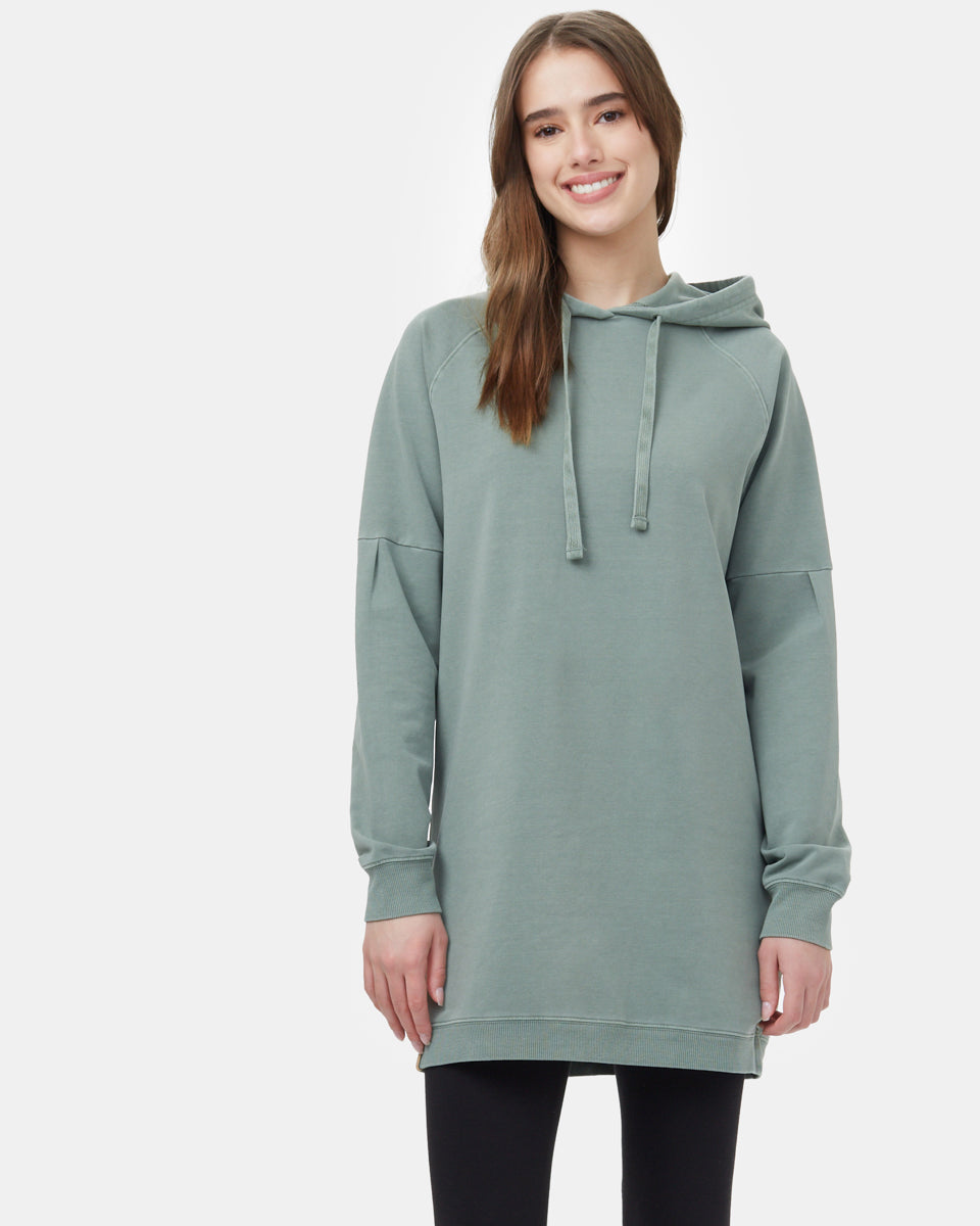 Oversized French Terry Hoodie Dress-1