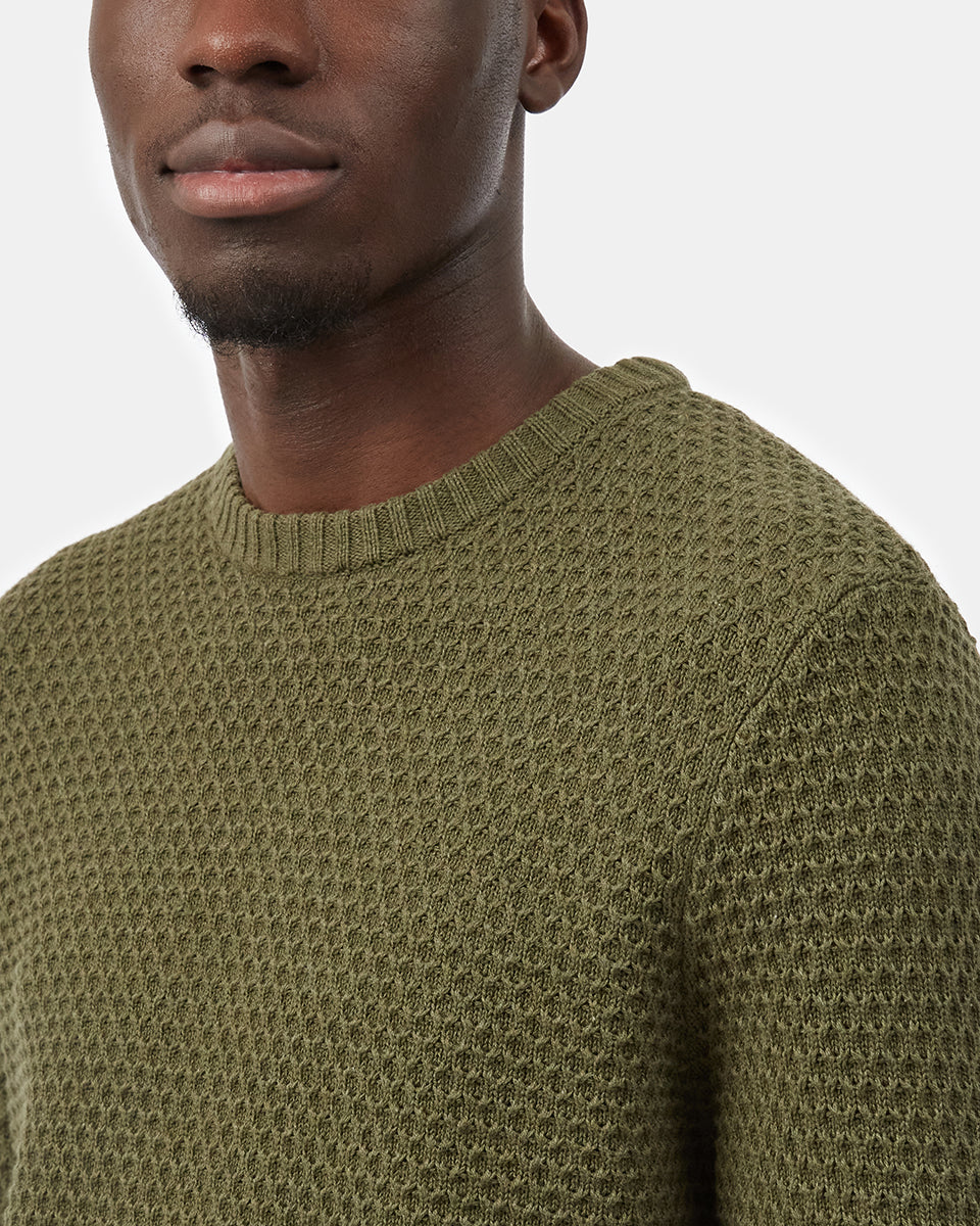 Highline Waffle Stitch Crew-5