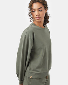 French Terry Balloon Sleeve Crew-1