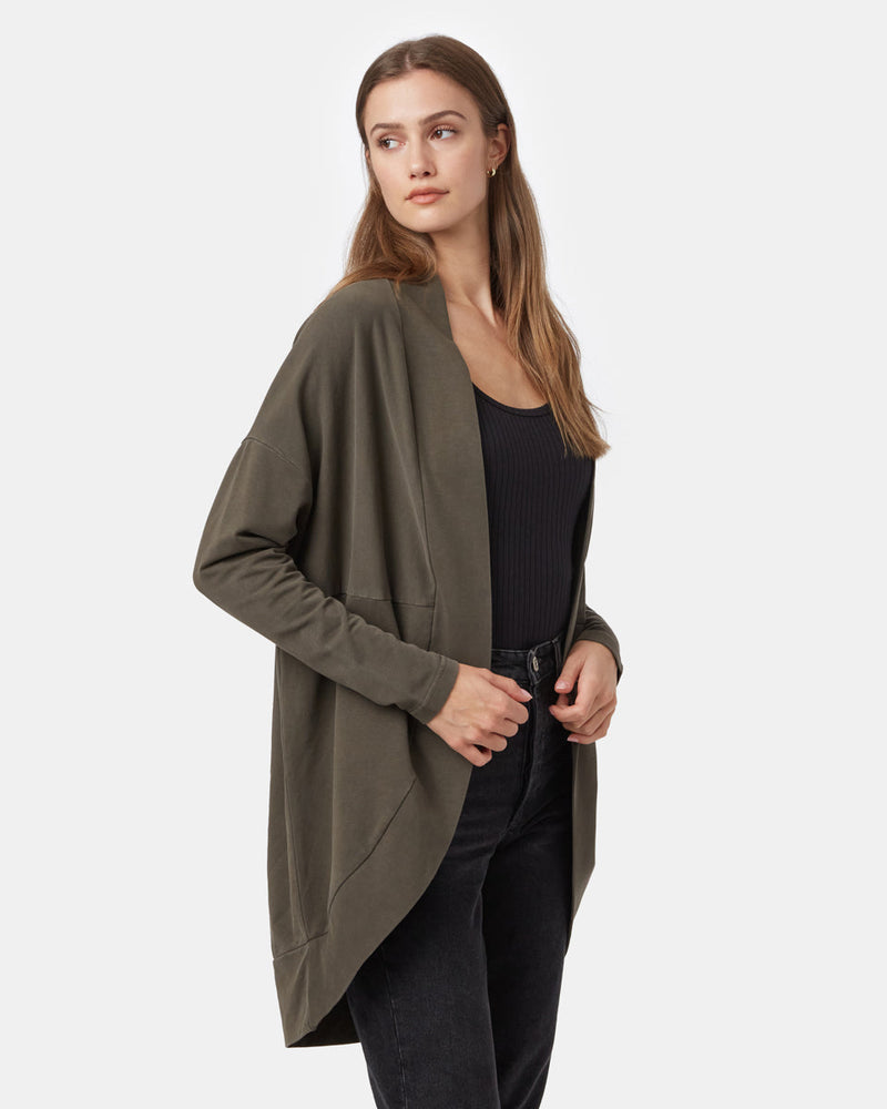 French Terry Cocoon Cardigan-1