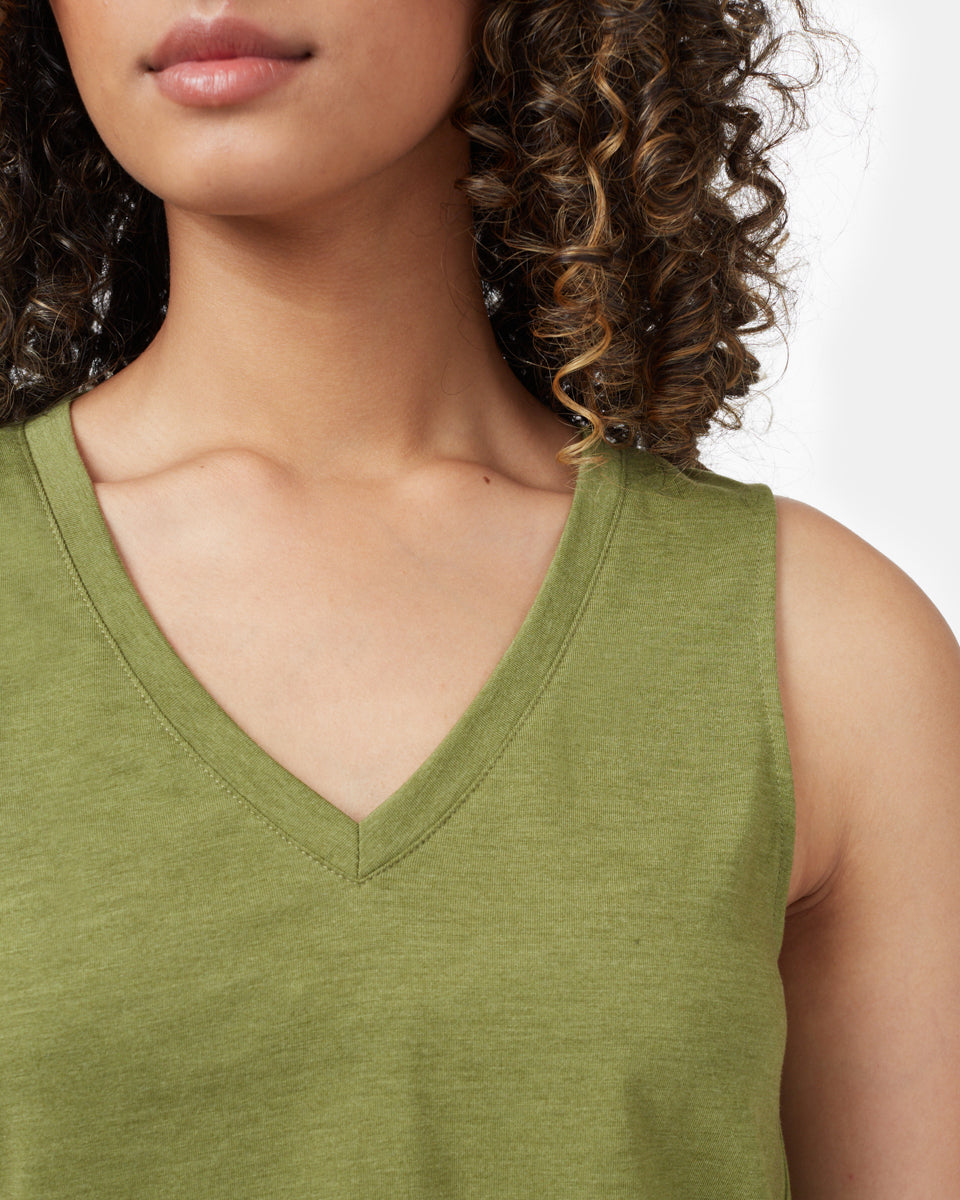 TreeBlend V-Neck Tank-4
