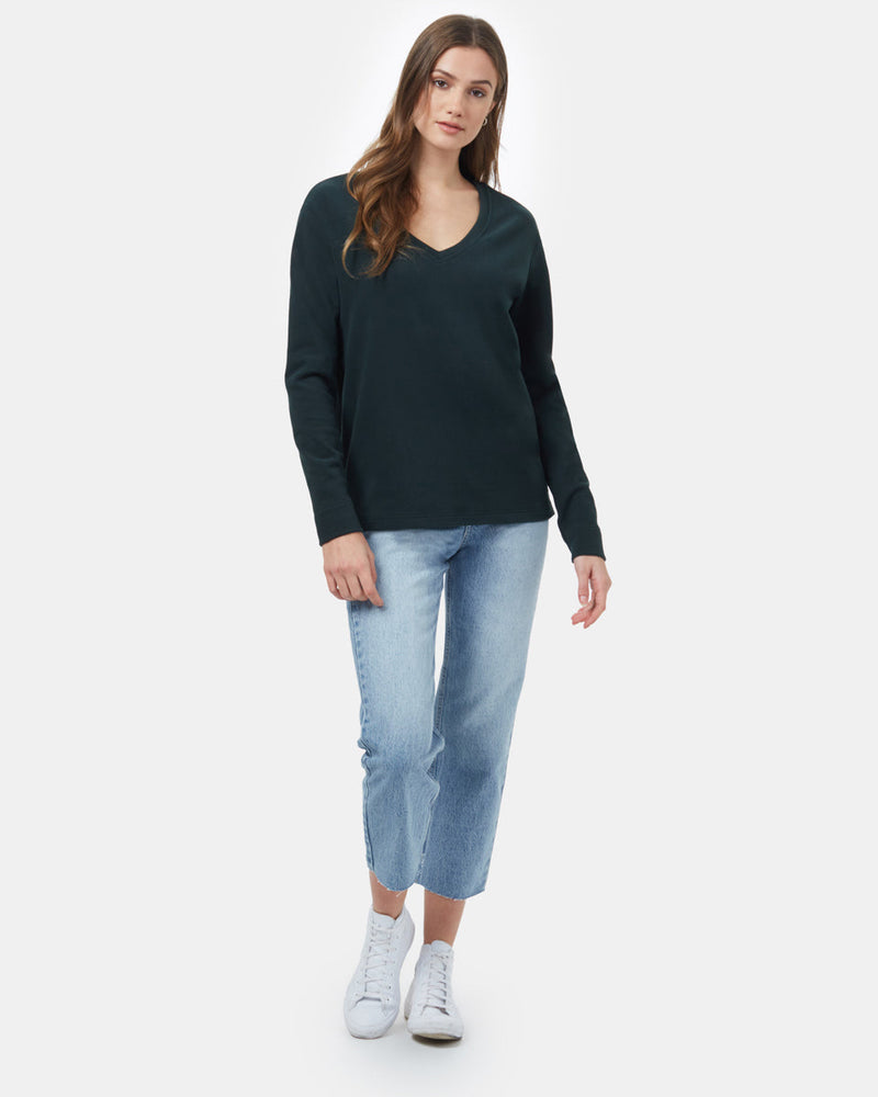 Luxe V-Neck Fleece-1