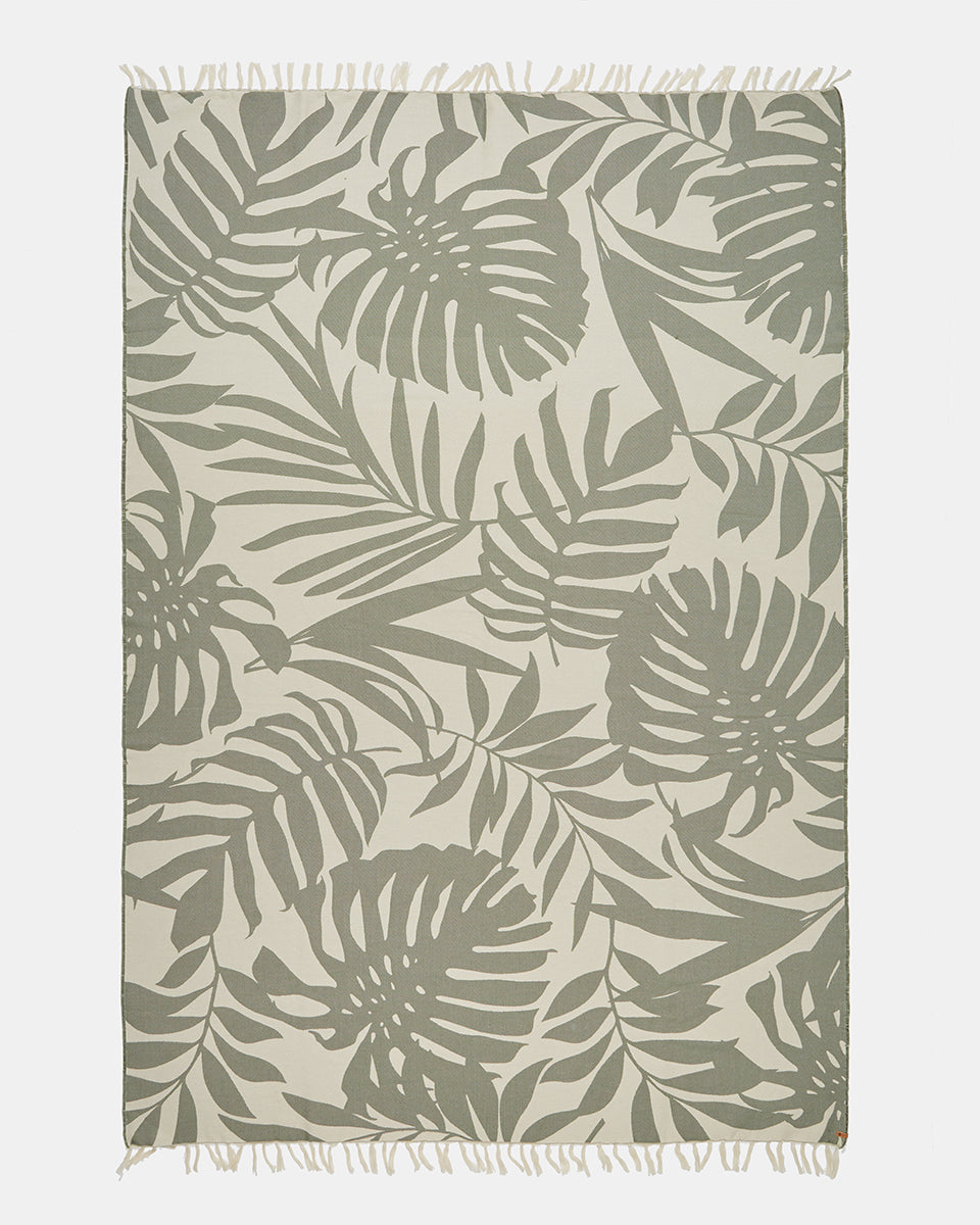 Organic Cotton Vintage Jungle Beach Blanket-4