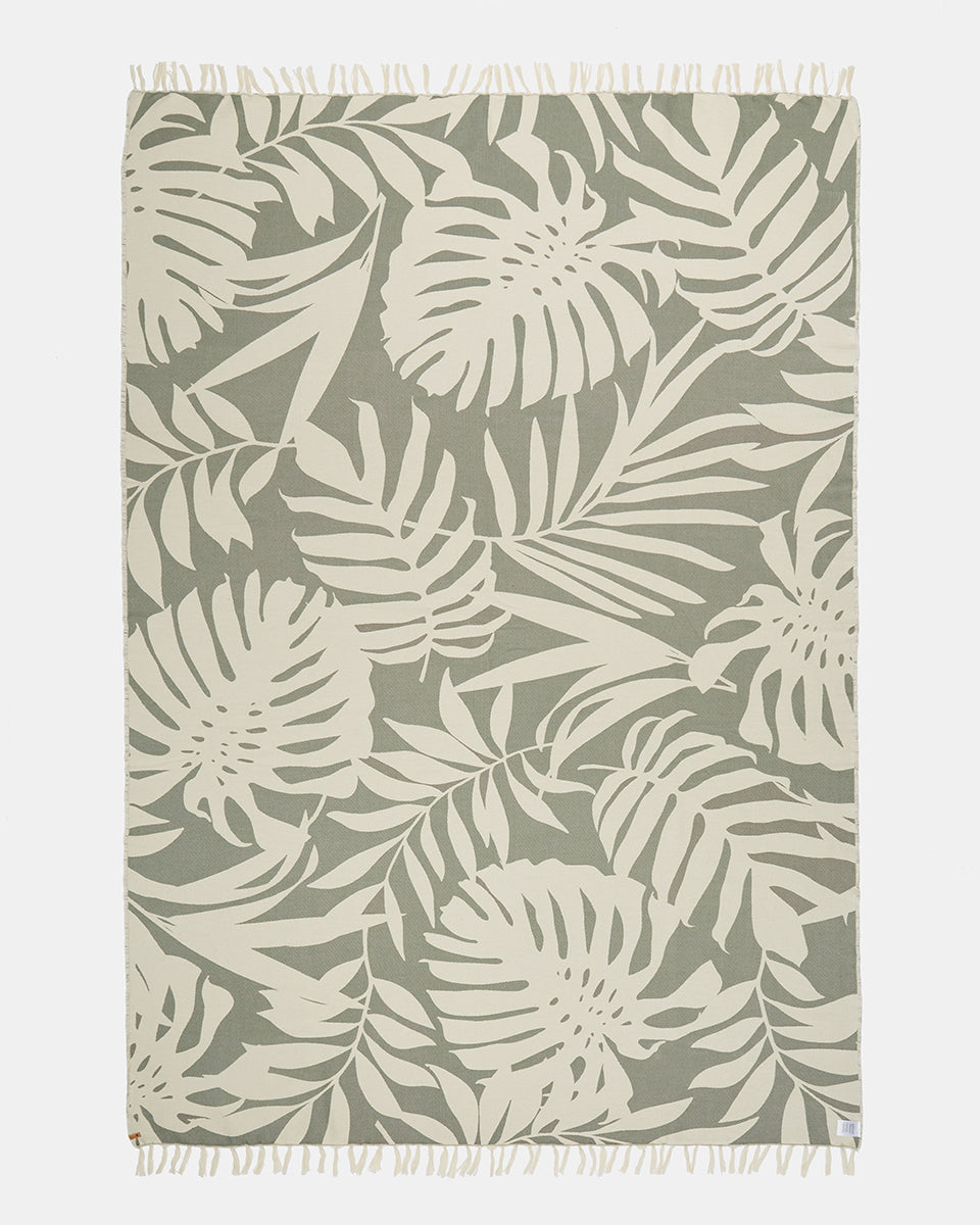 Organic Cotton Vintage Jungle Beach Blanket-1