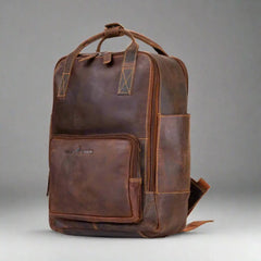 Greenwood Leather Backpack with Reinforced Laptop and Tablet Compartments-10