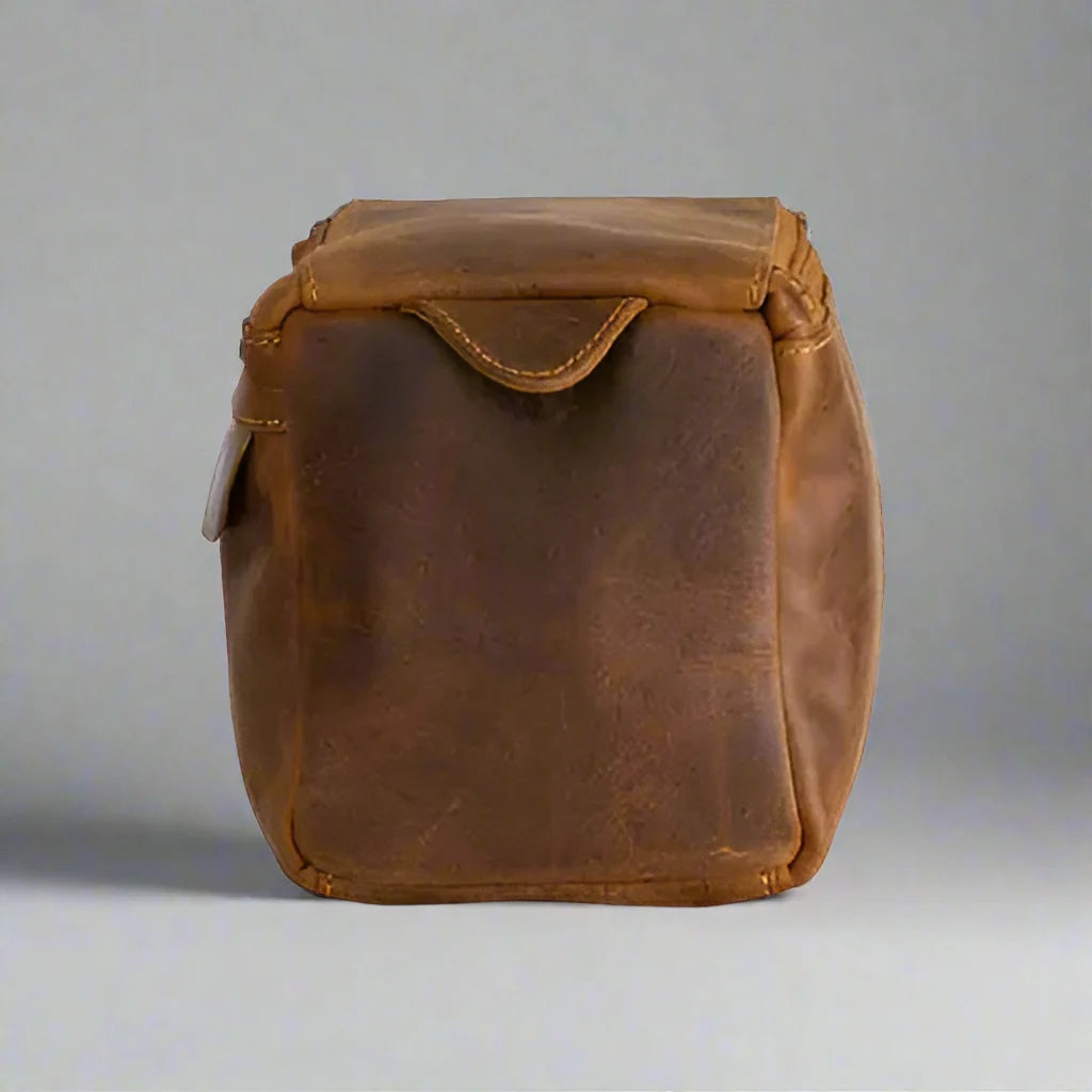 Greenwood Leather Darwin Travel Wash Bag-3