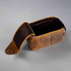 Greenwood Leather Darwin Travel Wash Bag-5