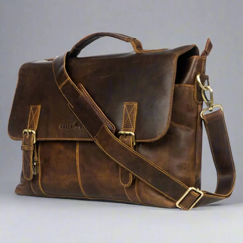 Greenwood Leather Laptop Bag-4