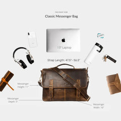 Greenwood Leather Laptop Bag-7
