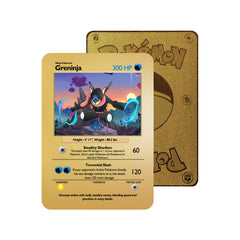 Greninja Pokémon Metal Orica Card-1